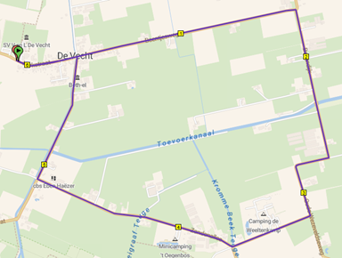 Route 5km wandelavond 2