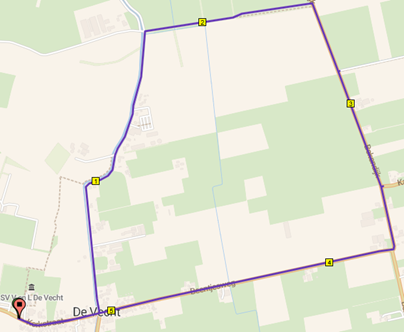 Route 5km wandelavond 3
